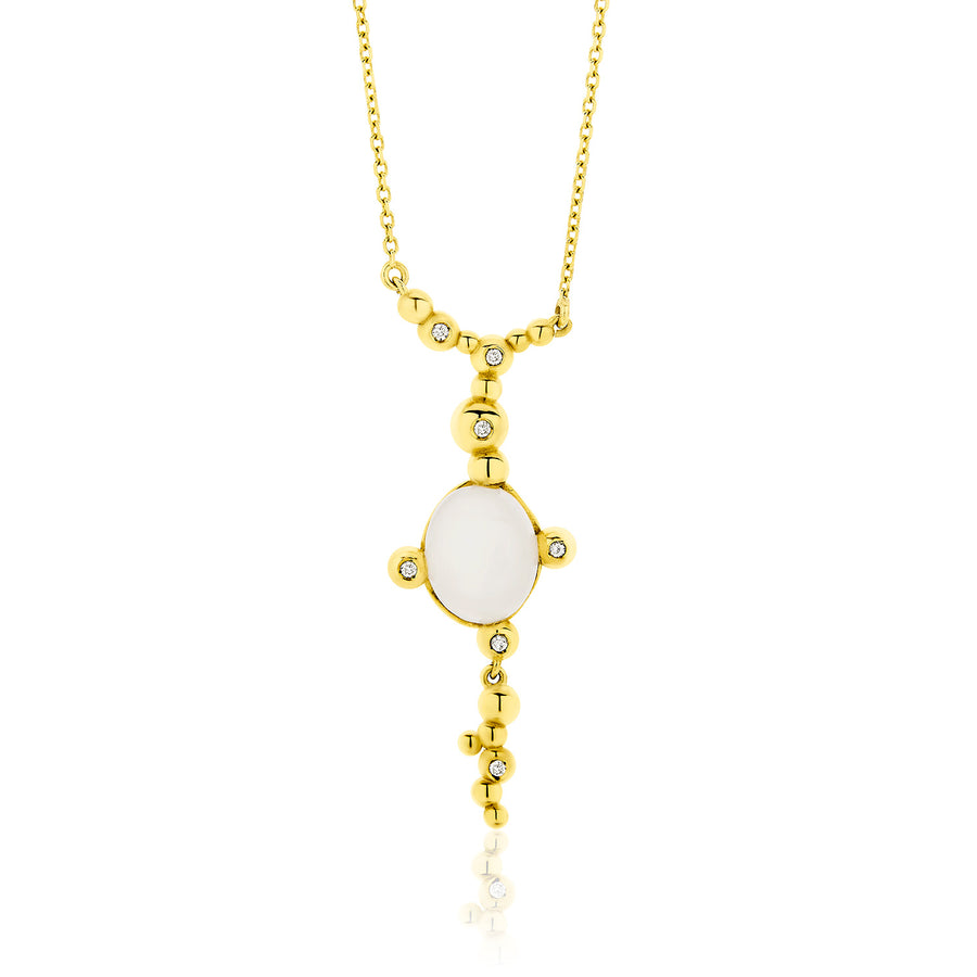 Patientia Necklace w/ Diamonds